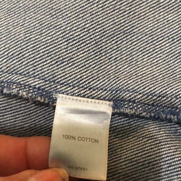 J Jill soft denim jacket with fray pockets size s - Picture 6 of 9